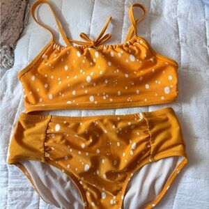 Cat & Jack Yellow Polka Dot Bikini Set
